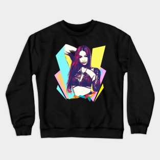 Wpap Pop Art Sasha Banks Crewneck Sweatshirt